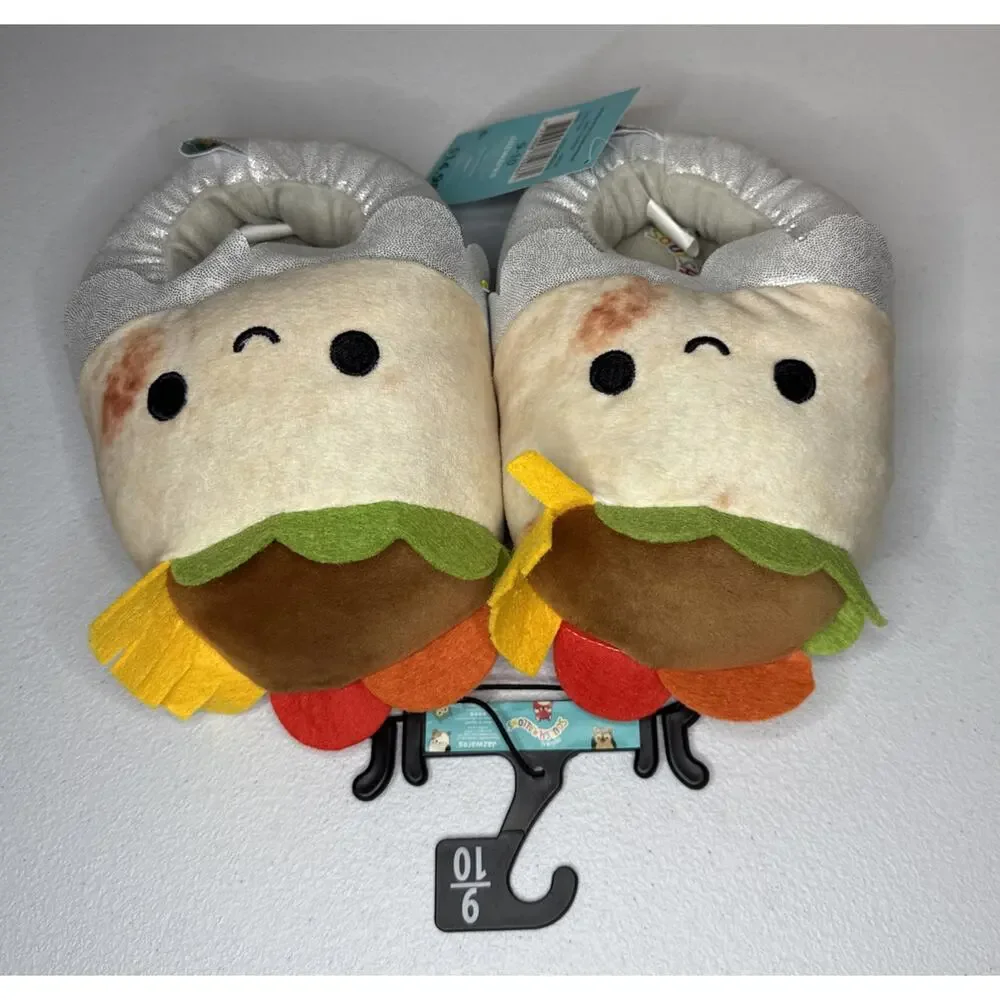 Squishmallows Kids Bernardo the Burrito Plush Slipper Girls Size 9/10